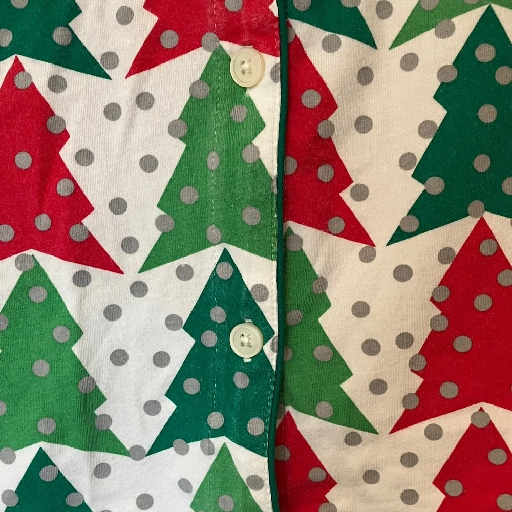 J. Crew Red and Green Tree Print Pajamas - Picture 11 of 11
